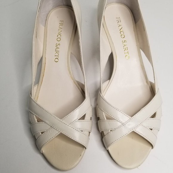 Franco Sarto L-Chirara Peep Toe Wedges - Picture 3 of 8